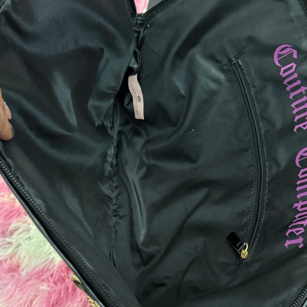 Juicy Couture Black Laptop Bag with Gold Chain